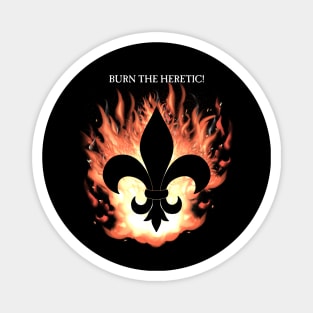 Flaming Fleur de lis Burn! Magnet